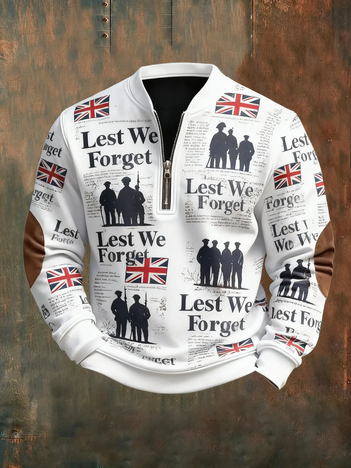 Lest We Forget Half Zip Sweatshirt Veteran Pride Shirt Gift For Brothers - Foxy23shop