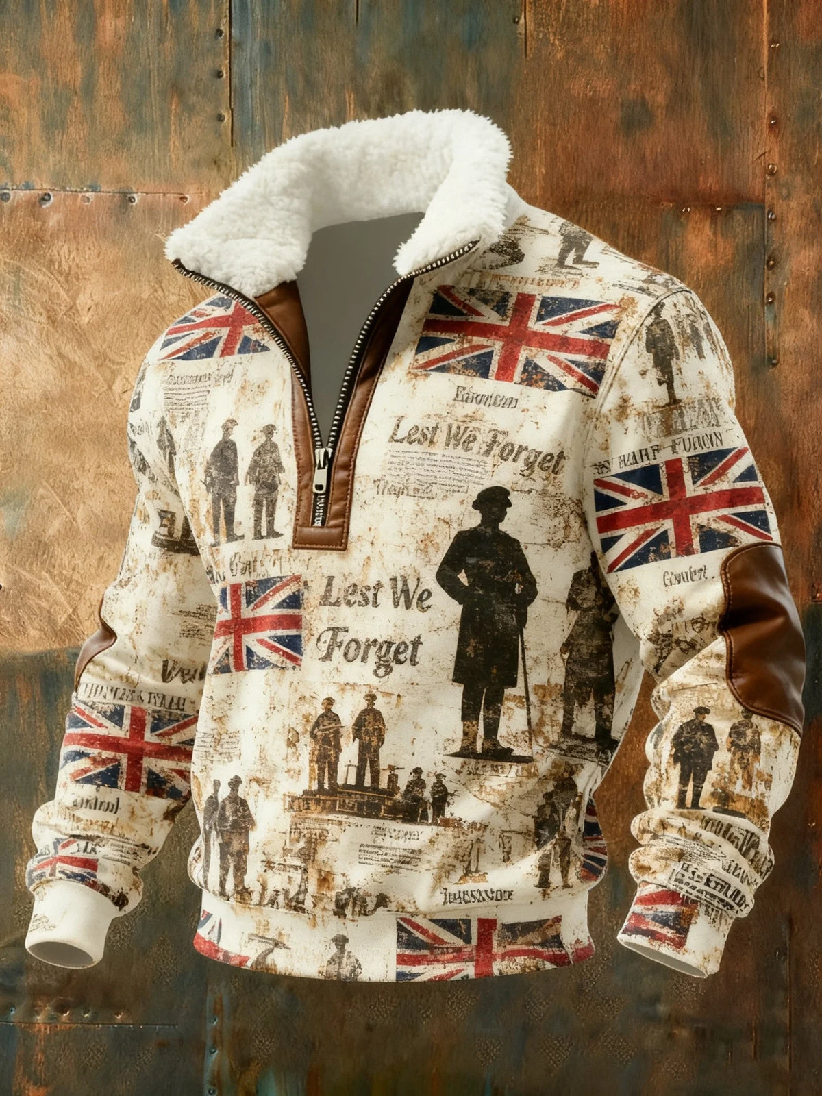 Lest We Forget Quarter Zip Sweatshirt Service And Sacrifice Shirt Gift For Veterans - Foxy23shop