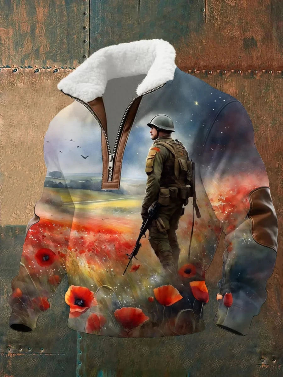 Lest We Forget Quarter Zip Sweatshirt Remember Their Courage Apparel Gift For Veterans - Foxy23shop