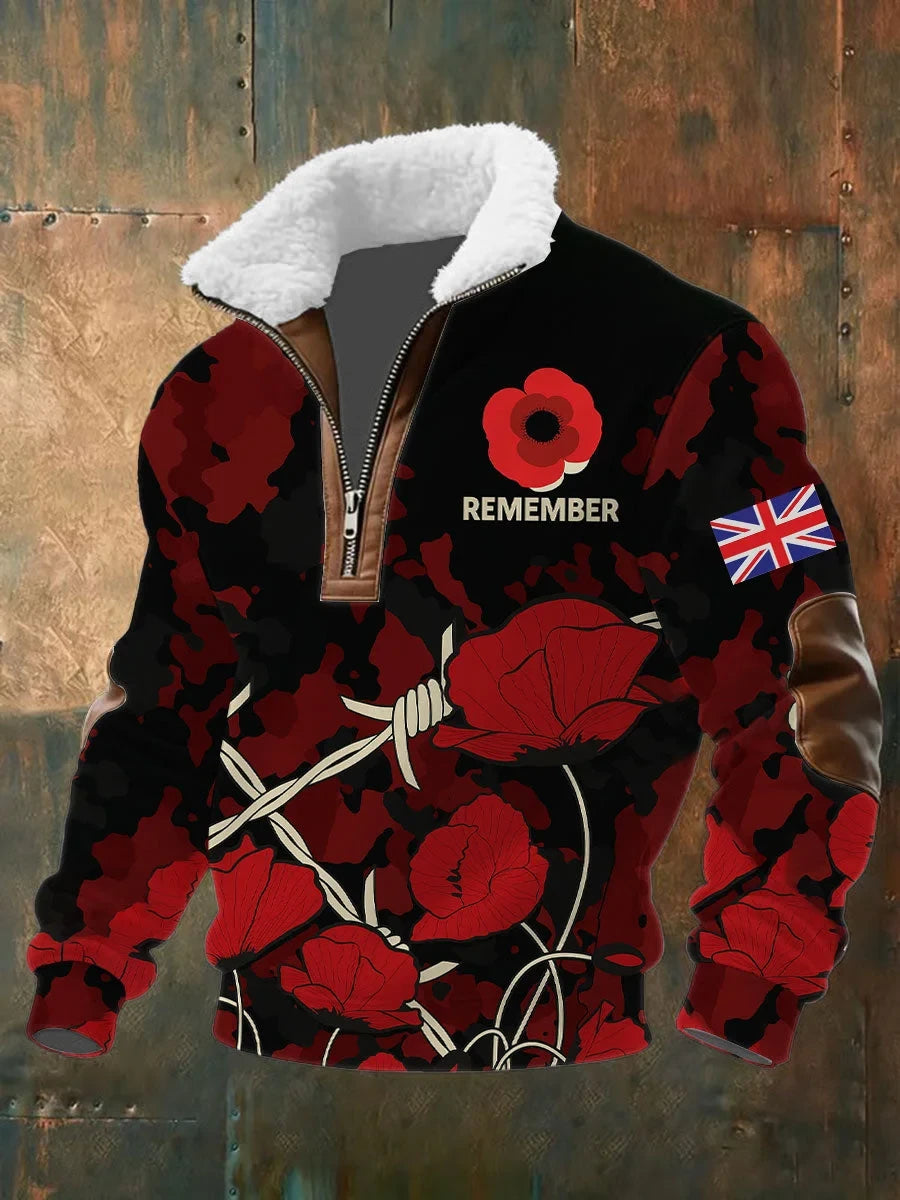 Lest We Forget Quarter Zip Sweatshirt Honor And Remember Clothing Gift For Veterans - Foxy23shop