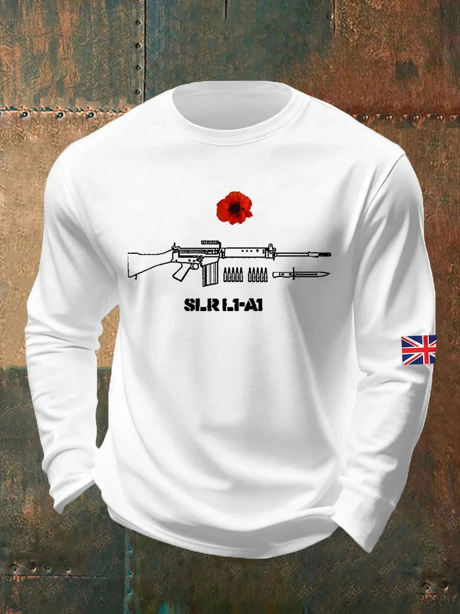 Men's British Remembrance Day Crewneck Sweatshirt Merch Clothes For Brothers - Foxy23shop