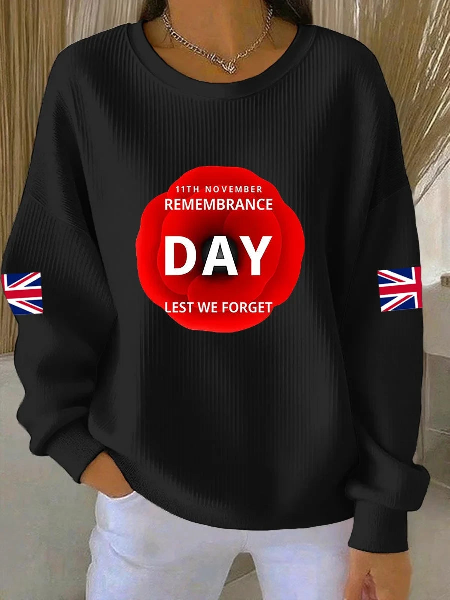 Womens 11Th November Remembrance Day Sweatshirt Clothing Gift For Sisters - Foxy23shop