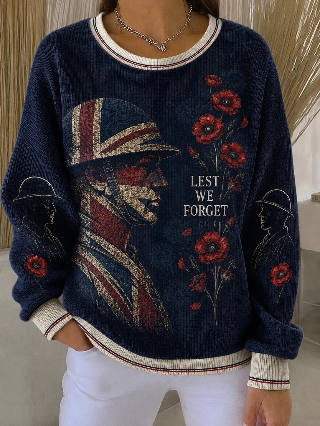 Lest We Forget Sweatshirt Fallen Soldier Honor Shirt Gift For Mothers - Foxy23shop