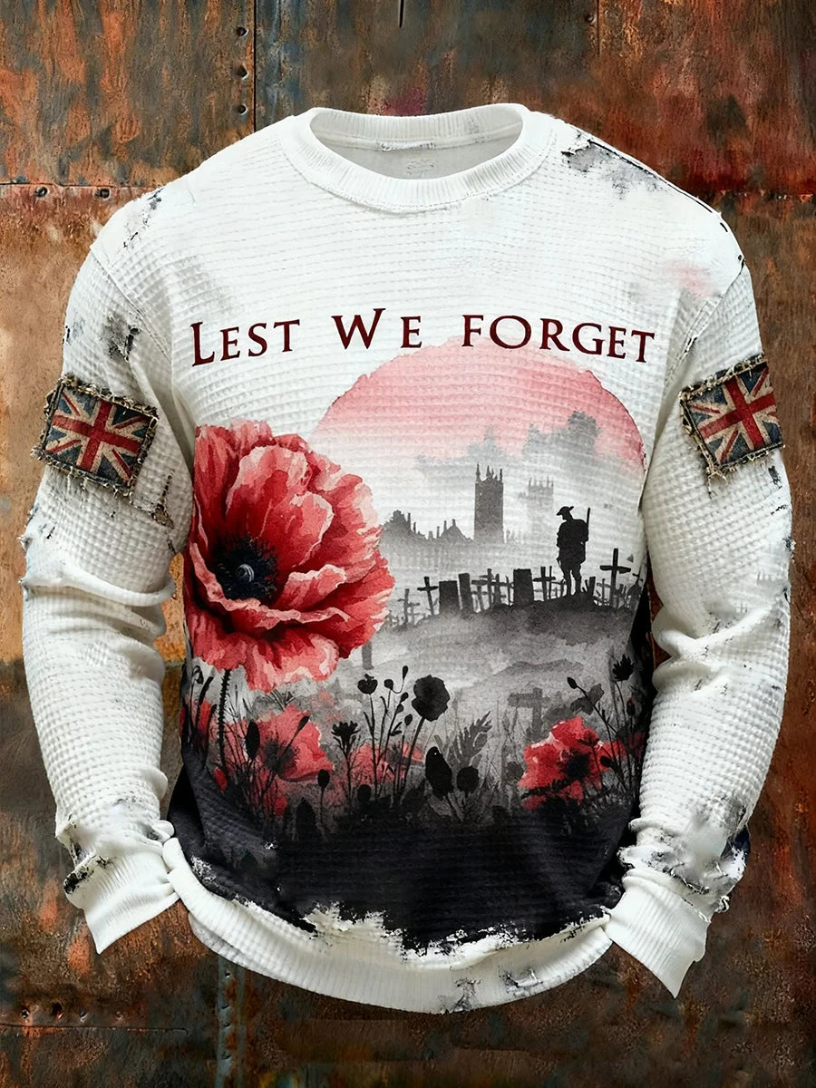 Lest We Forget Sweatshirt Service And Sacrifice Clothing Gift For Veteran - Foxy23shop