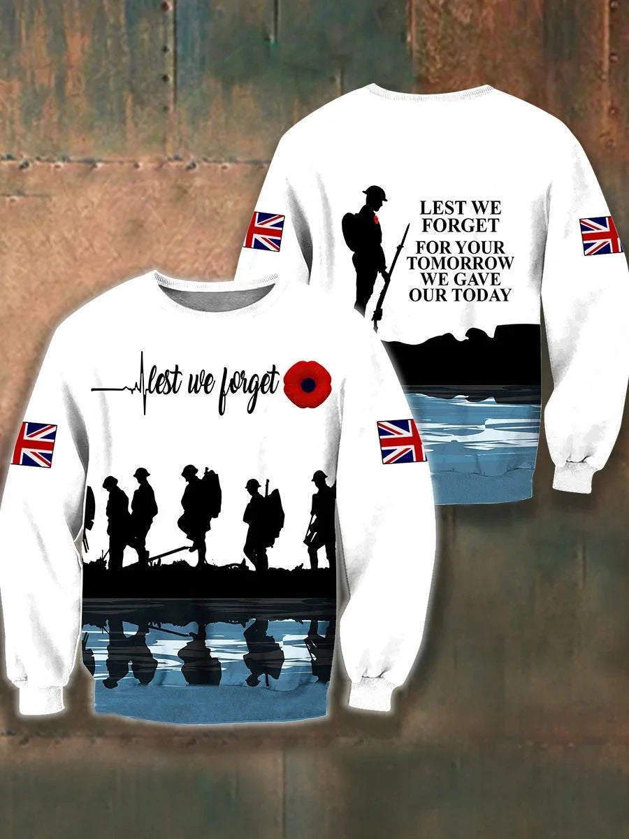 Lest We Forget Sweatshirt Never Forgotten Shirt Gift For Veterans - Foxy23shop