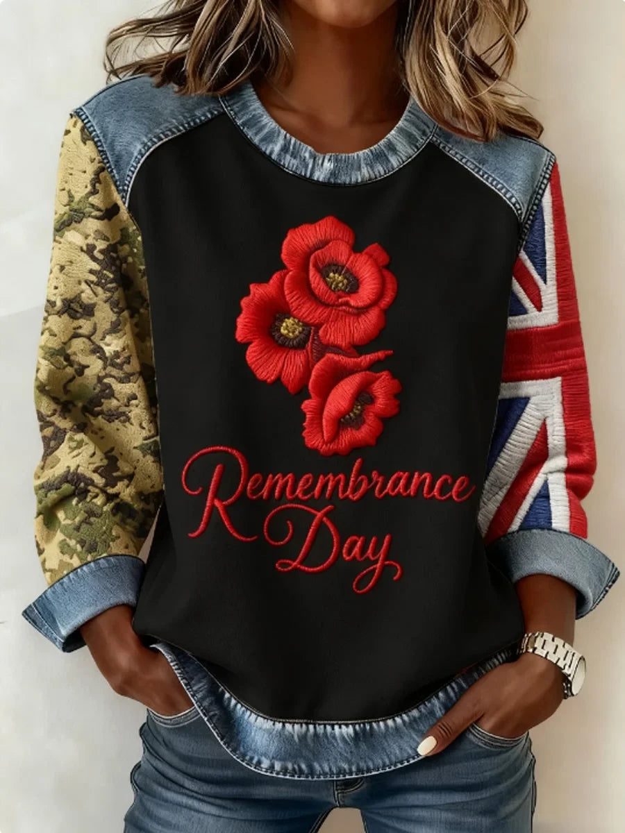 Remembrance Day Sweatshirt Honor Fallen Heroes Apparel Gift For Women - Foxy23shop