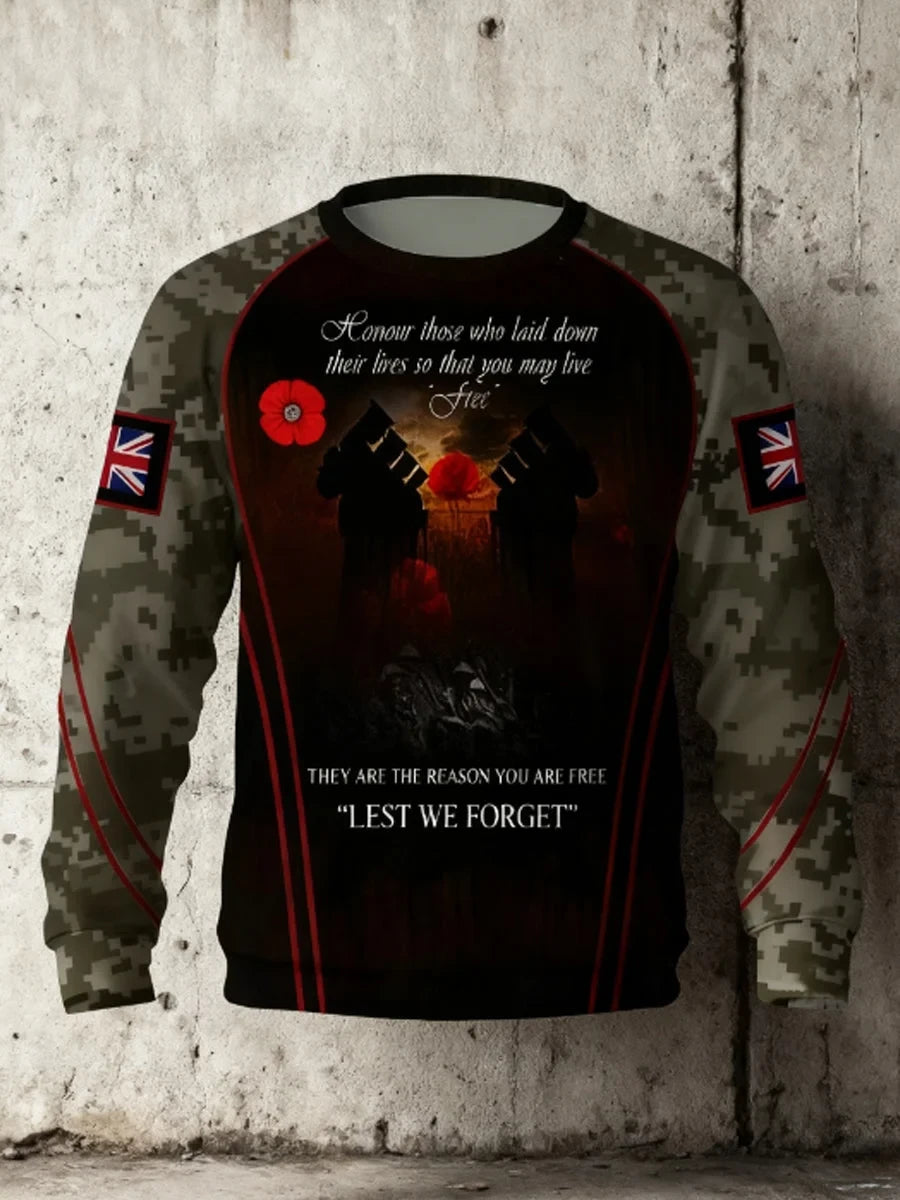 Men's 11Th November Remembrance Day Sweatshirt Clothes Gifts For Friends - Foxy23shop