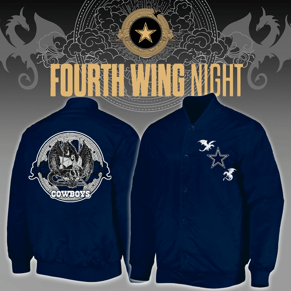 Dallas Cowboys Merch 2026 NFL x Fourth Wing Night Jacket Gifts For Cowboys Nation - Foxy23shop