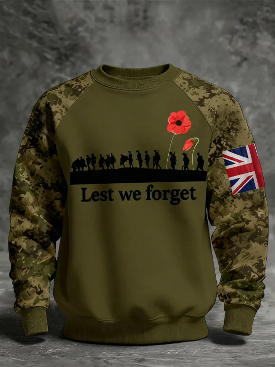 Lest We Forget Sweatshirt 11Th November Remembrance Day Clothes Gift For Brothers - Foxy23shop