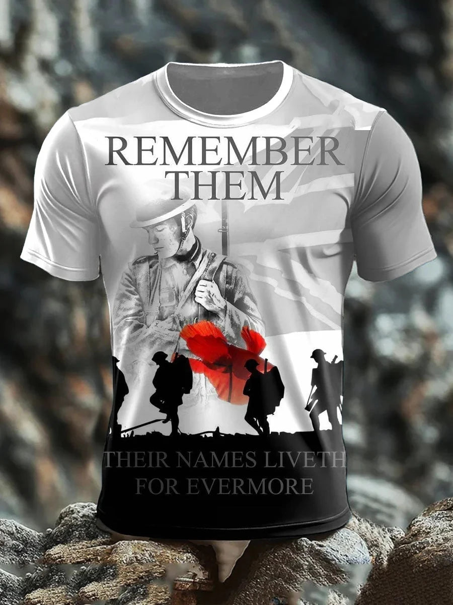 Remember Them T-Shirt British Remembrance Day Unique Clothing For Veterans - Foxy23shop
