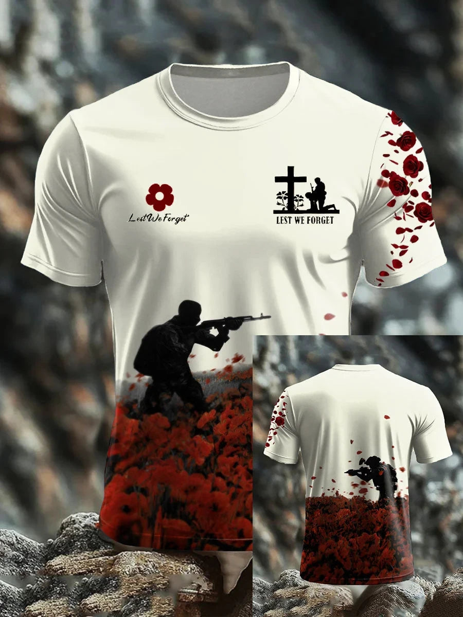 Lest We Forget T-Shirt British Veterans Memorial Merch Clothes Gift Ideas For Brothers - Foxy23shop