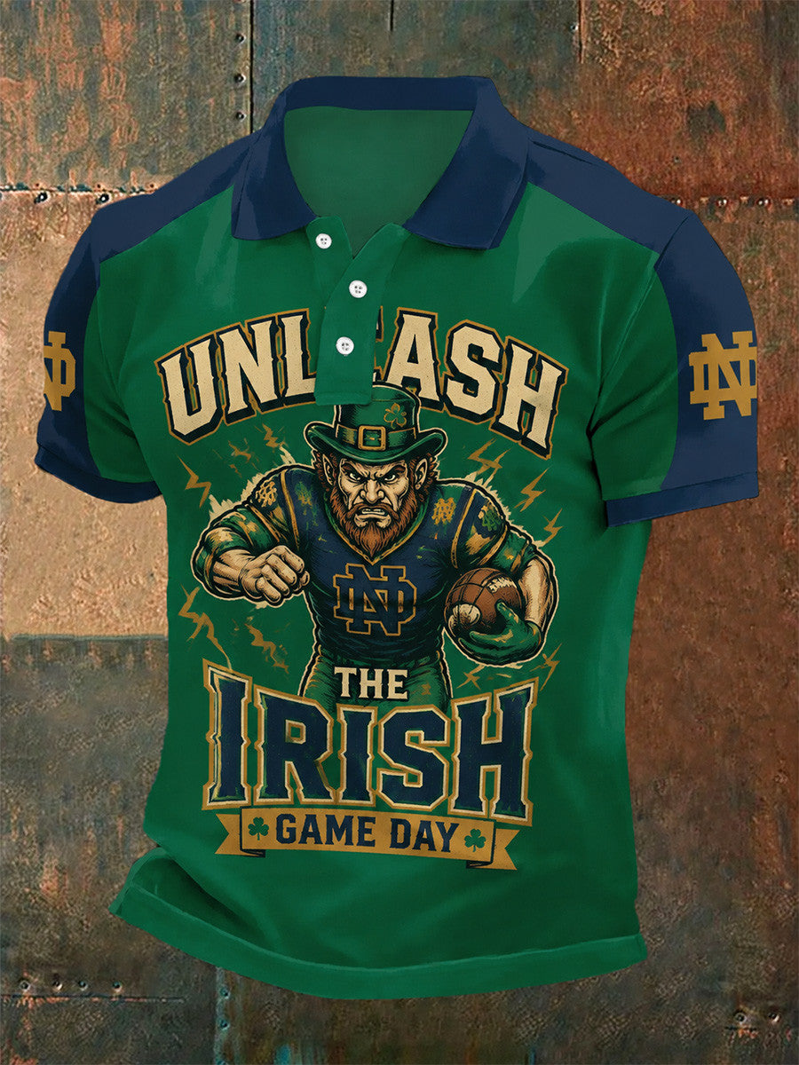 Notre Dame Fighting Irish 2026 NCAA Unleash The Irish Polo Shirt Gifts For Fans - Foxy23shop
