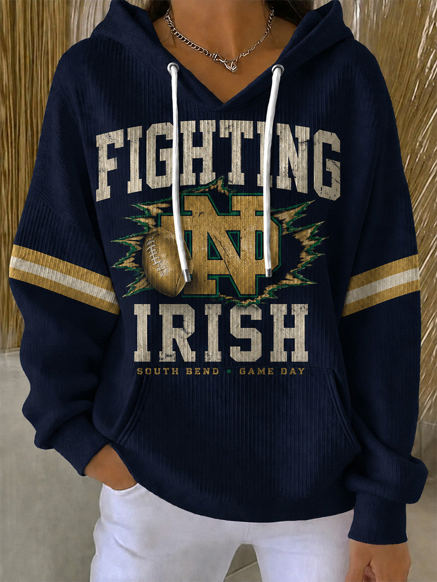 Notre Dame Fighting Irish Merch 2026 NCAA Hoodie Notre Dame Fighting Irish Apparel - Foxy23shop