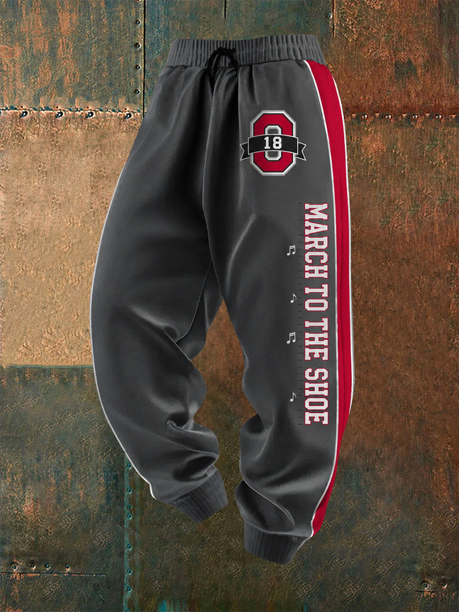 Ohio State Buckeyes Merch March To The Shoe Sweatpants Ohio State Buckeyes Clothing - Foxy23shop