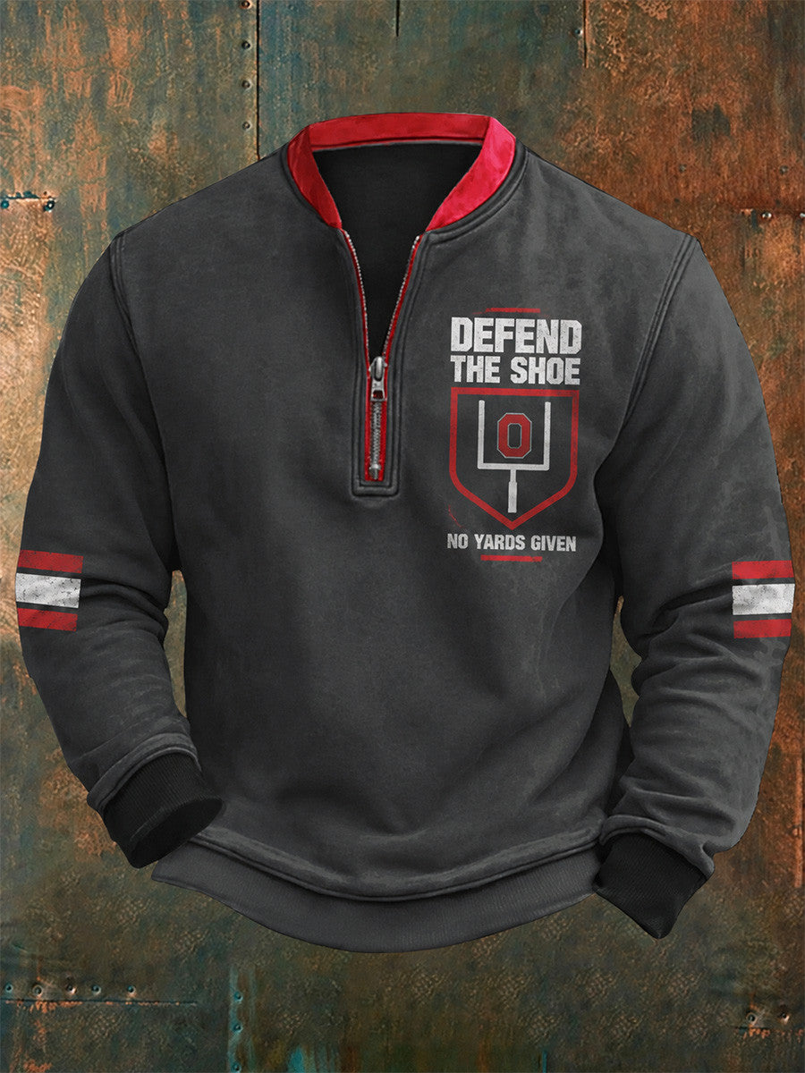Ohio State Buckeyes Merch 2026 NCAA Defend The Shoe Zip Sweatshirt Gifts For Fans - Foxy23shop