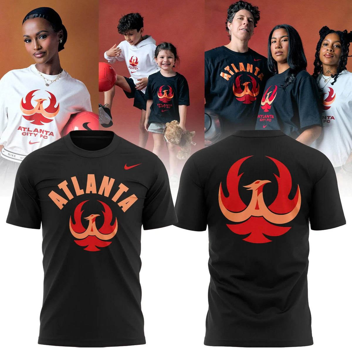 Atlanta City FC Merch NWSL 2028 Season Black T-Shirt Great Gifts For Fans - Foxy23shop