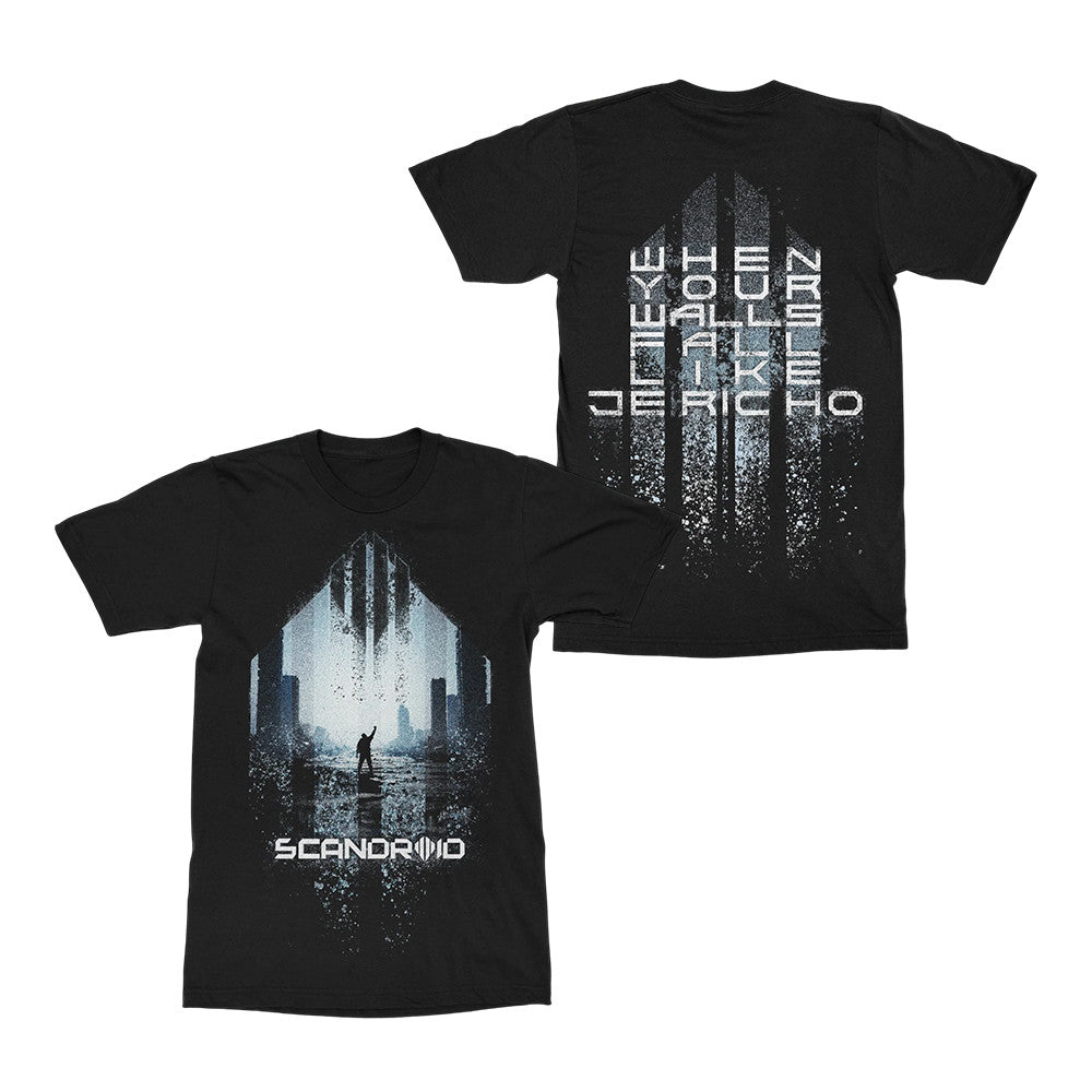 FiXT Store Merch Scandroid Jericho Black T-Shirt Gifts Ideas For Music Lovers - Foxy23shop