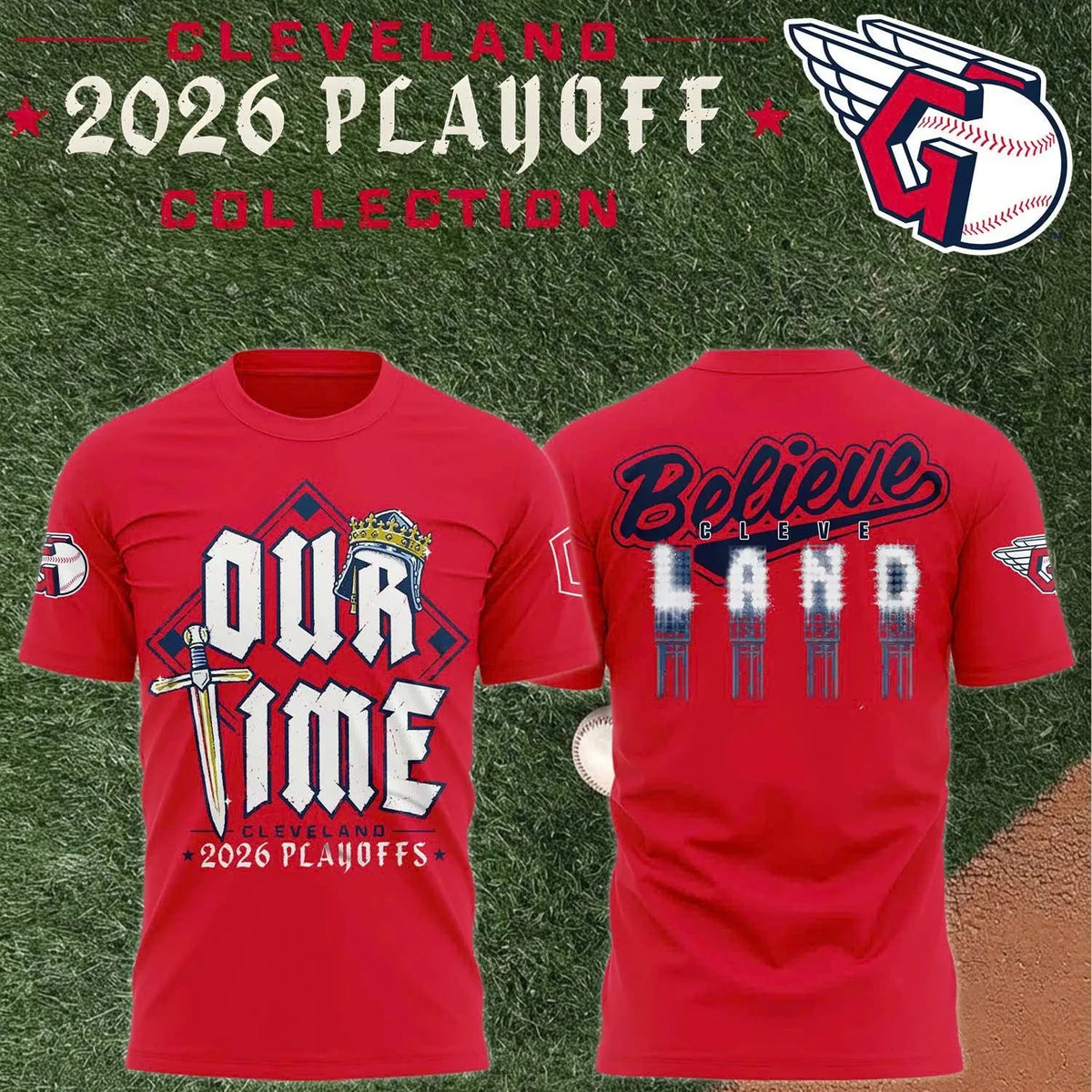 Cleveland Guardians Merch 2026 Playoff Collection T-Shirt Gifts For Baseball Fans - Foxy23shop