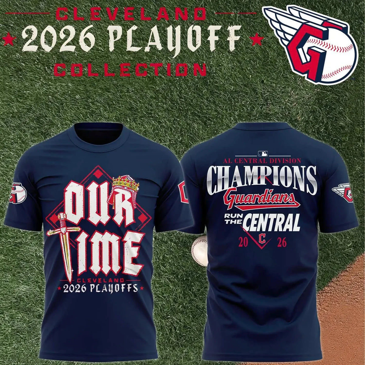 Cleveland Guardians Merch 2026 Playoff Collection Our Time Shirt Gifts For Guardians Fans - Foxy23shop