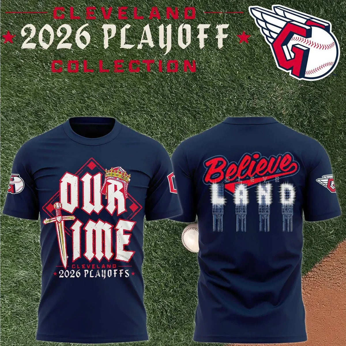 Cleveland Guardians Merch 2026 Playoff Collection T-Shirt Presents For Guardians Lover - Foxy23shop