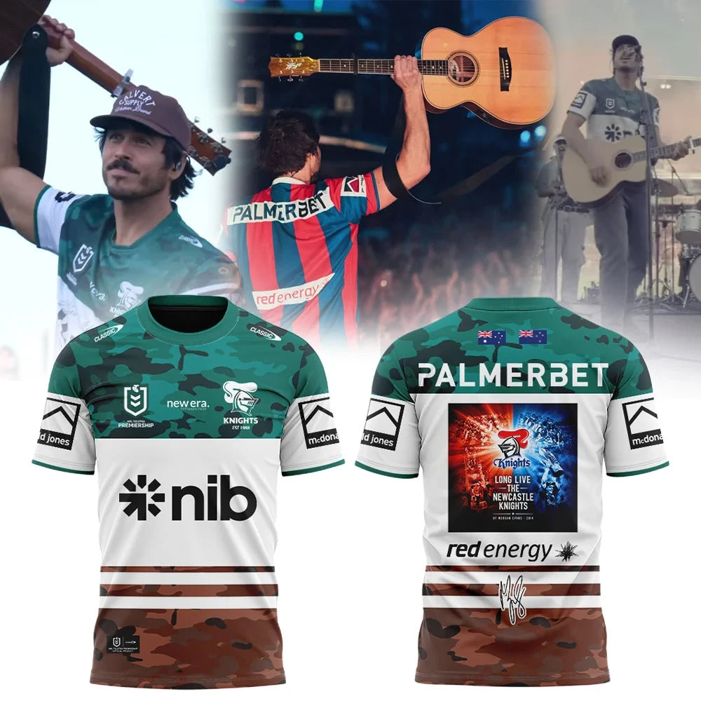 Morgan Evans x Newcastle Knights Merch Long Live 2026 Grand Final Collab Shirt Gift Ideas - Foxy23shop