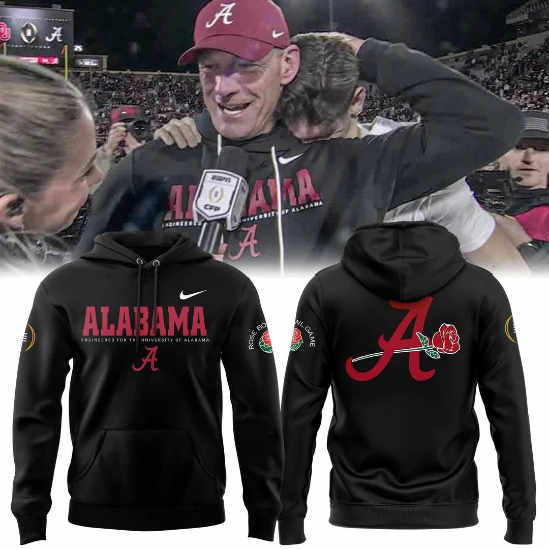 Alabama Crimson Tide 2026 Rose Bowl Game Hoodie Alabama Crimson Tide Gear - Foxy23shop
