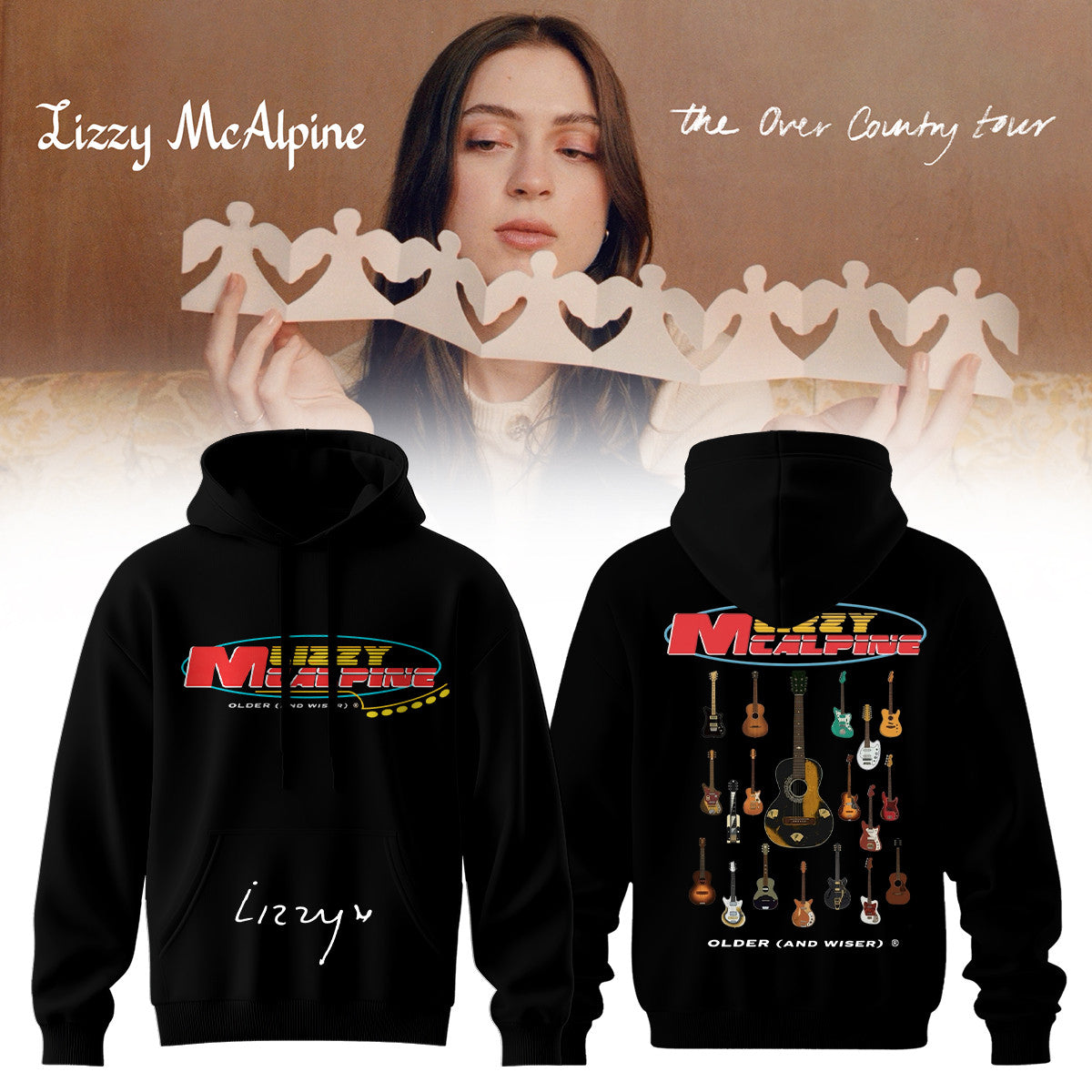 Lizzy McAlpine Merch The Over Country Tour 2026 Hoodie Unique Gifts For Fans - Foxy23shop