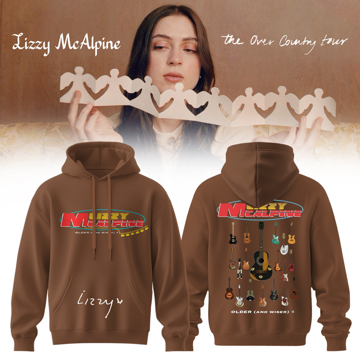 Lizzy McAlpine Merch The Over Country Tour 2026 Hoodie Gifts For Lizzy McAlpine Fans - Foxy23shop