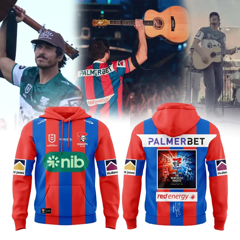 Morgan Evans x Newcastle Knights Merch Long Live 2026 Grand Final Collab Hoodie Gifts For Fans - Foxy23shop