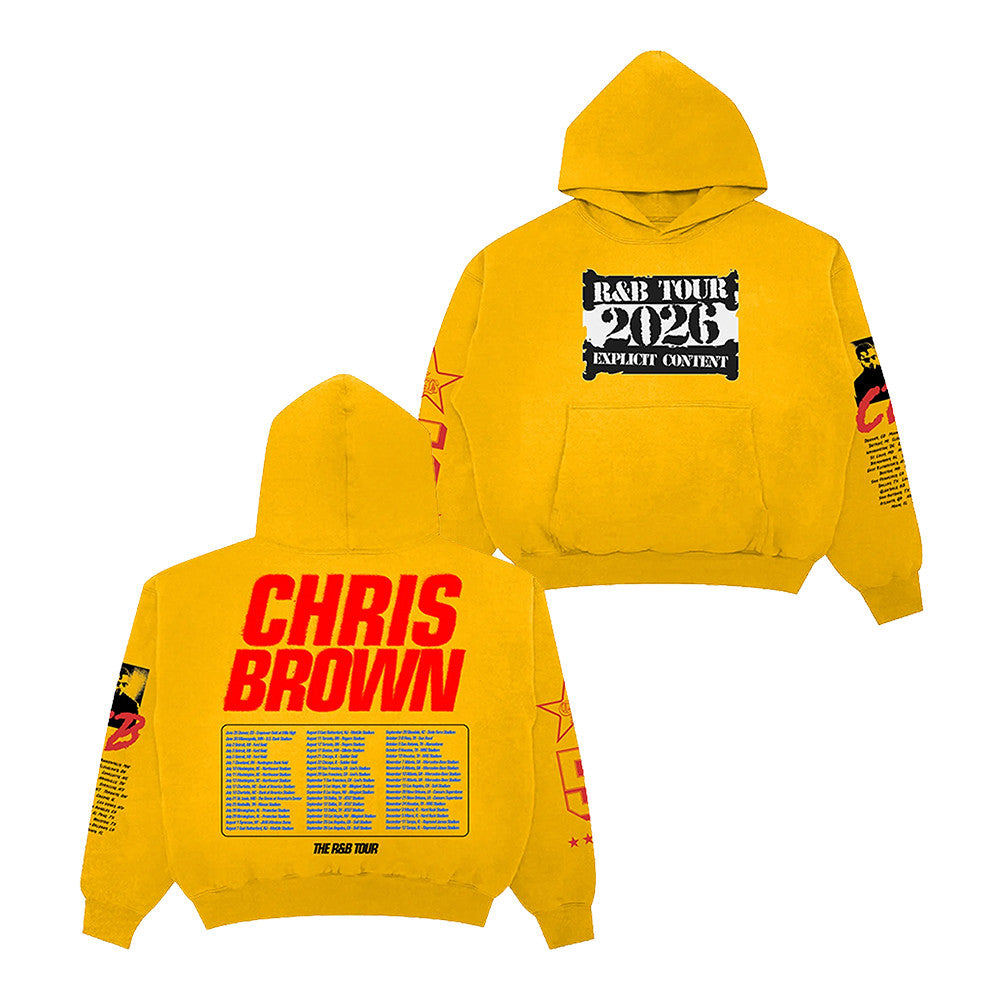 Chris Brown R&B Tour Pullover Hoodie R B Tour Hooded Sweatshirt Gifts For Fans - Foxy23shop