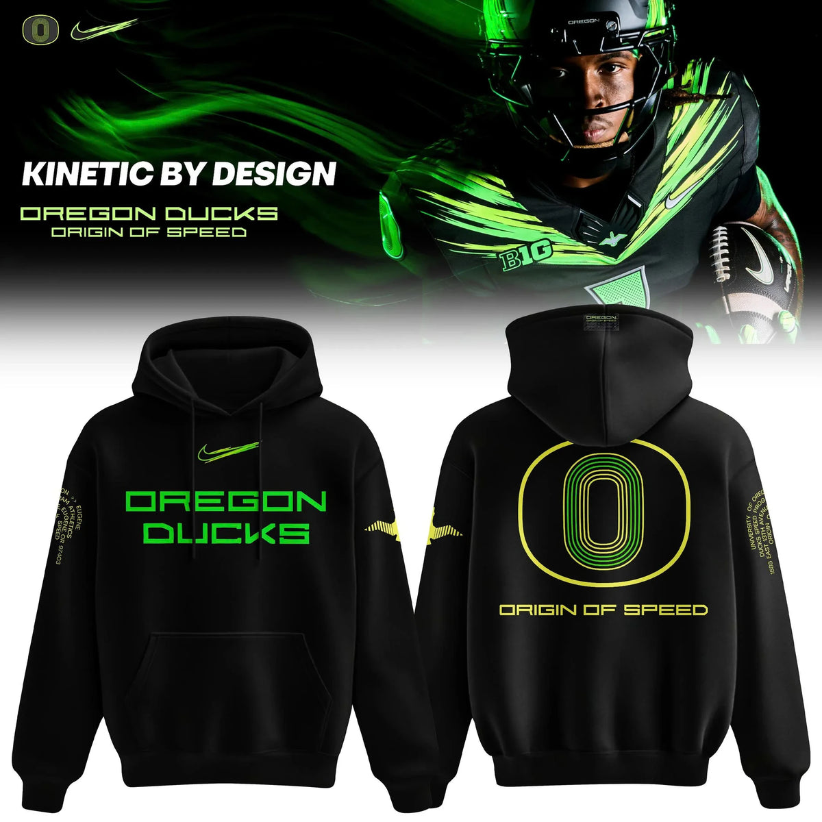 Oregon Ducks Merch Origin Of Speed 2026 Hoodie Oregon Ducks Apparel - Foxy23shop