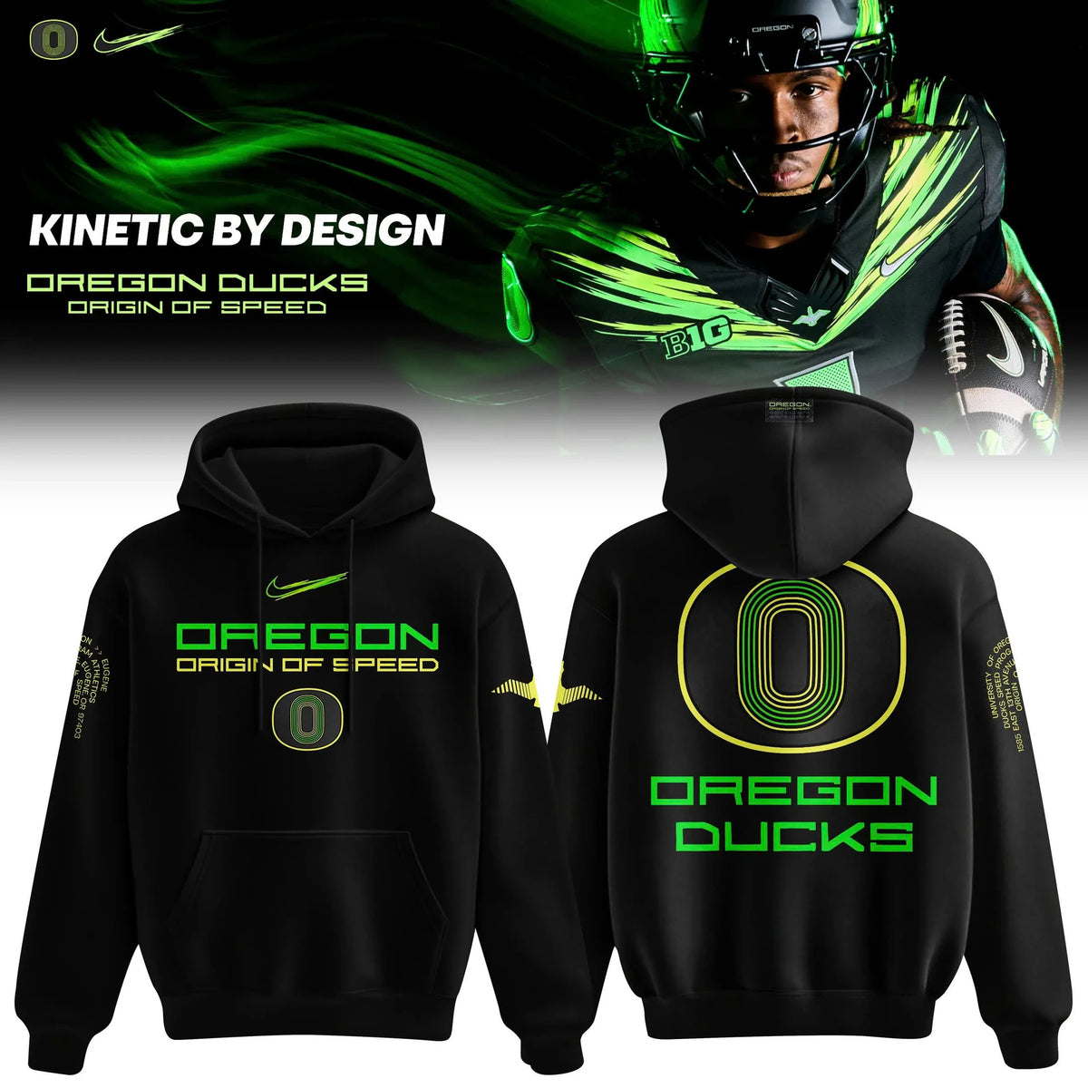 Oregon Ducks Merch Origin Of Speed 2026 Hoodie Oregon Ducks Fan Apparel - Foxy23shop