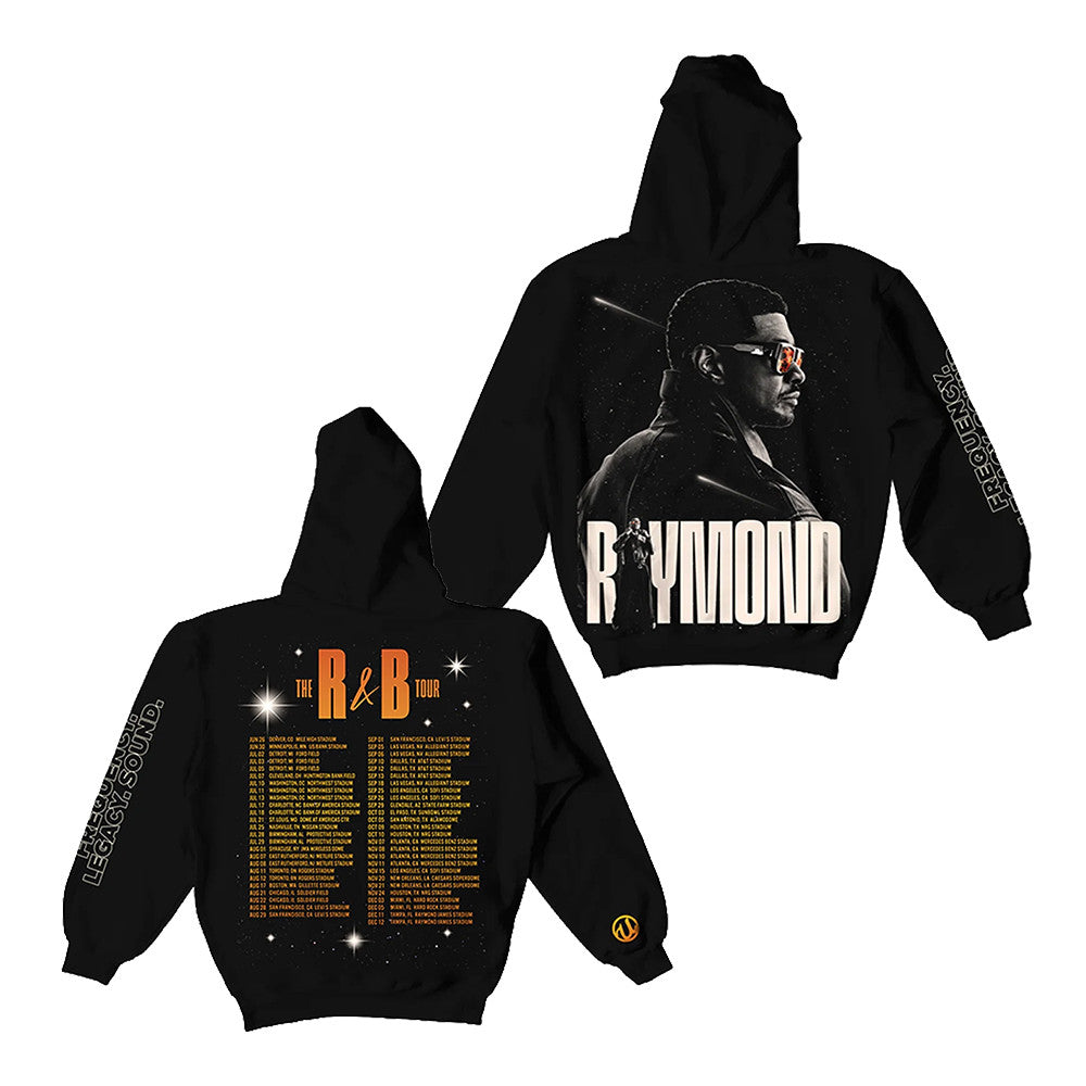 Usher Raymond R&B Tour Black Hoodie R B Tour Merch Gifts For Usher Fans - Foxy23shop