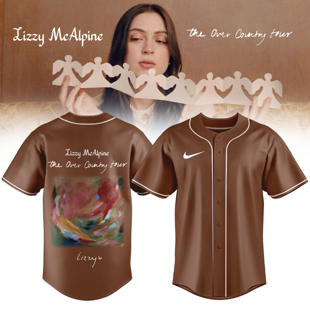 Lizzy McAlpine Merch The Over Country Tour 2026 Jersey Presents For Huge Fans - Foxy23shop