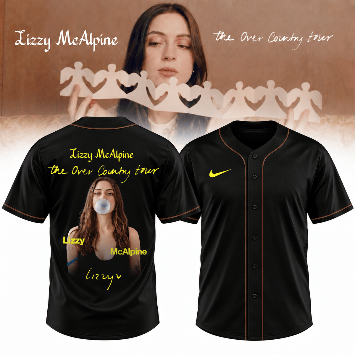 Lizzy McAlpine Merch The Over Country Tour 2026 Jersey Gift Ideas For Lizzy McAlpine Lovers - Foxy23shop