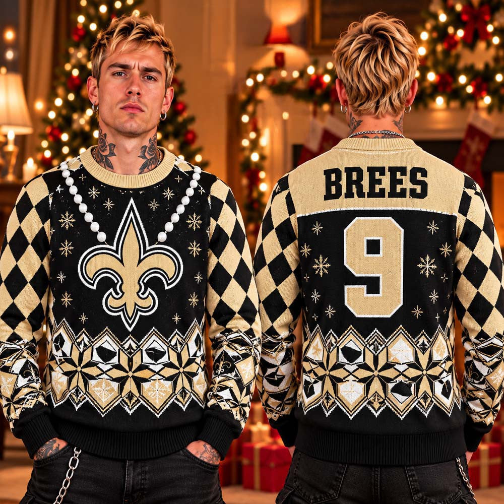 New Orleans Saints NFL 2026 Christmas Ugly Sweater New Orleans Saints Clothing Gifts For Who Dat Nation - Foxy23shop