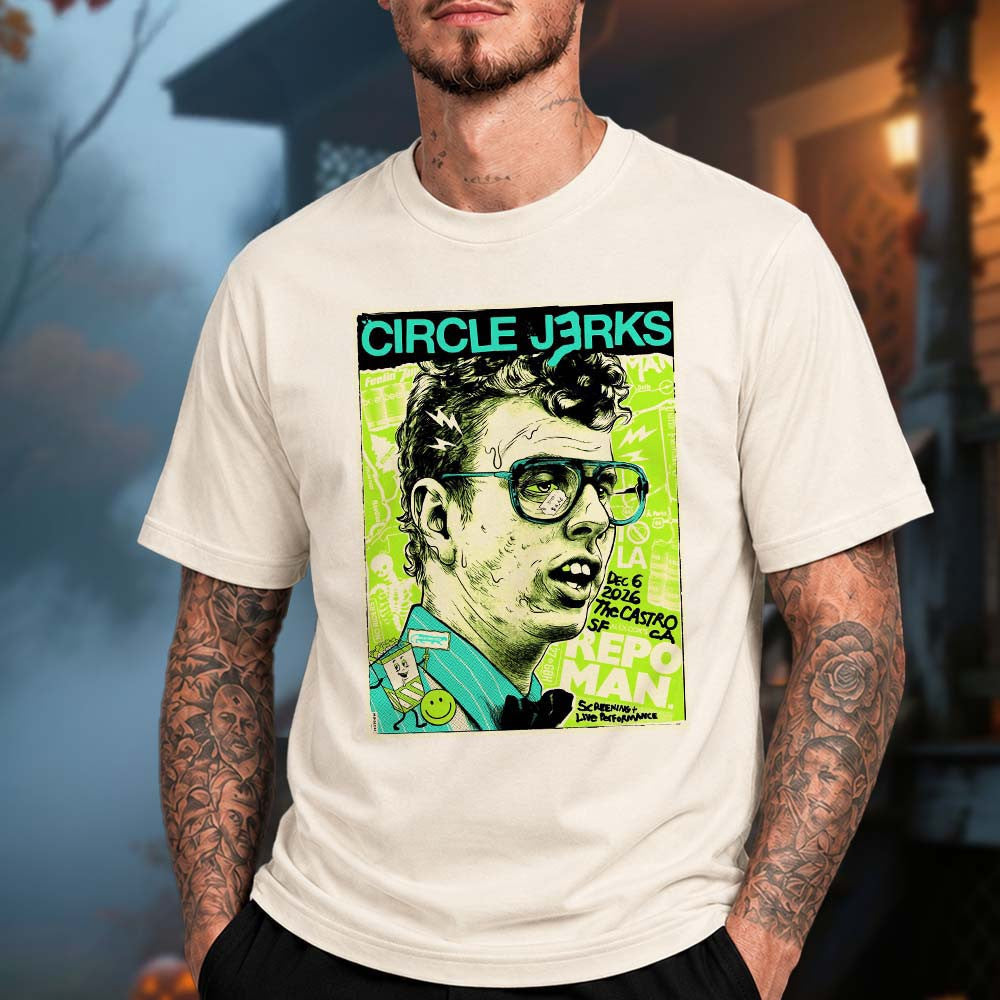 Circle Jerks X Repo Man At The Castro In Sacramento CA T-Shirt Circle Jerks Merch Gifts For Music Lovers - Foxy23shop