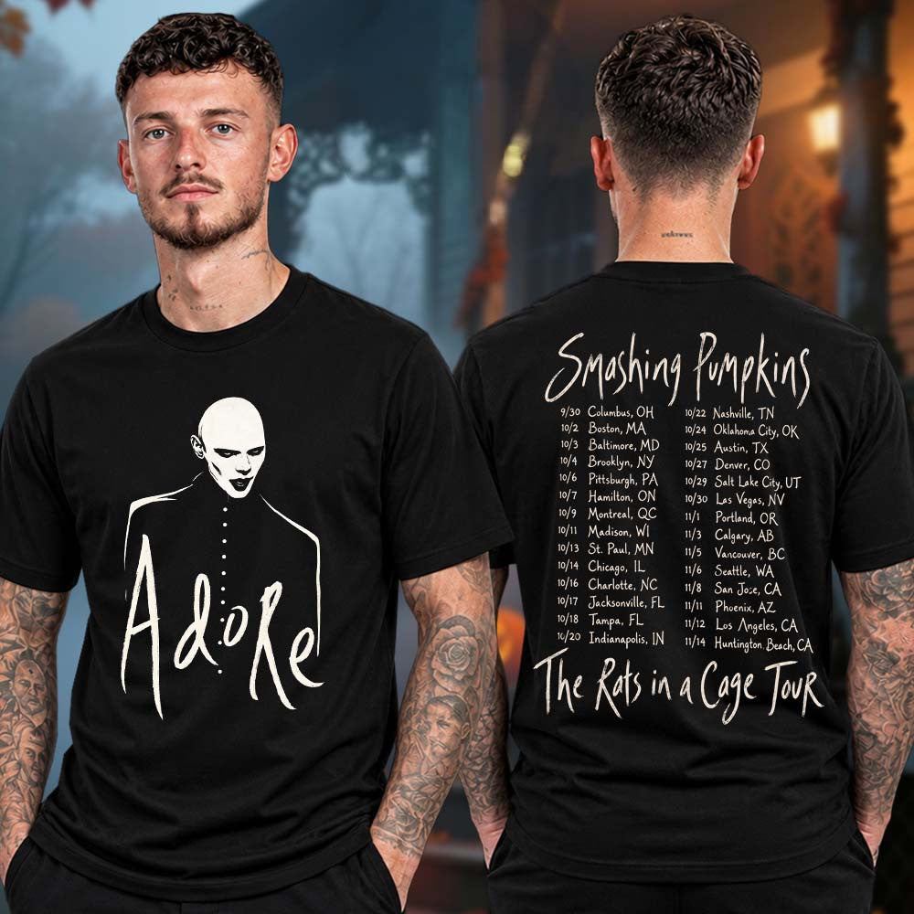 The Smashing Pumpkins Merch The Rast In A Cage Tour 2026 Adore Tour Dates Shirt Music Lover Presents - Foxy23shop