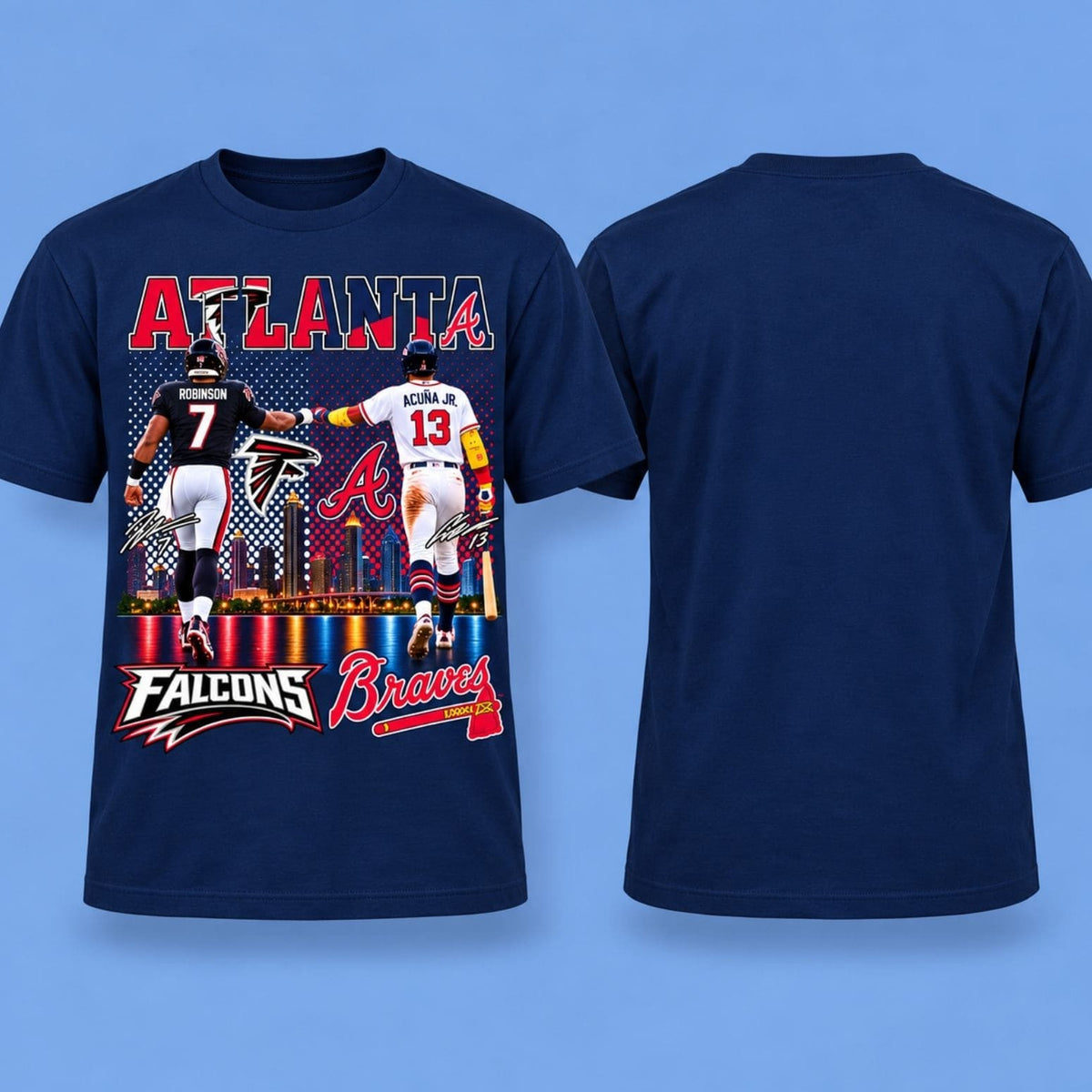 Atlanta Falcons Robinson Acuna Jr Braves T-Shirt Atlanta Falcons Clothes Gifts For Fans - Foxy23shop