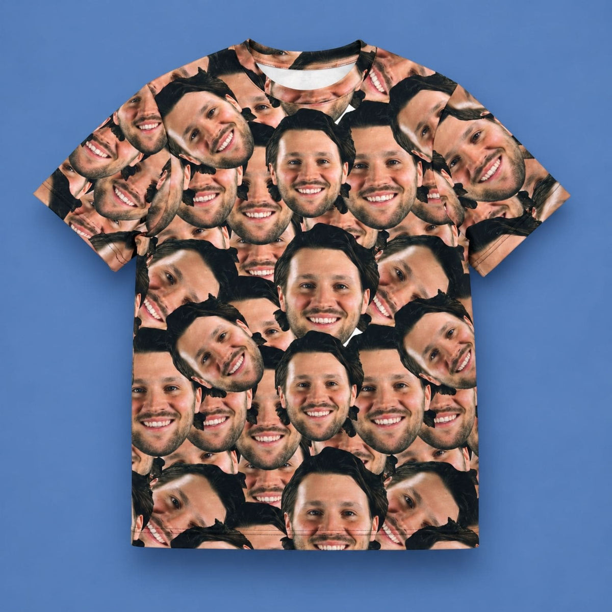 Josh Allen's Face All Over T-Shirt Josh Allen Merch Best Gifts For Bills Mafia - Foxy23shop