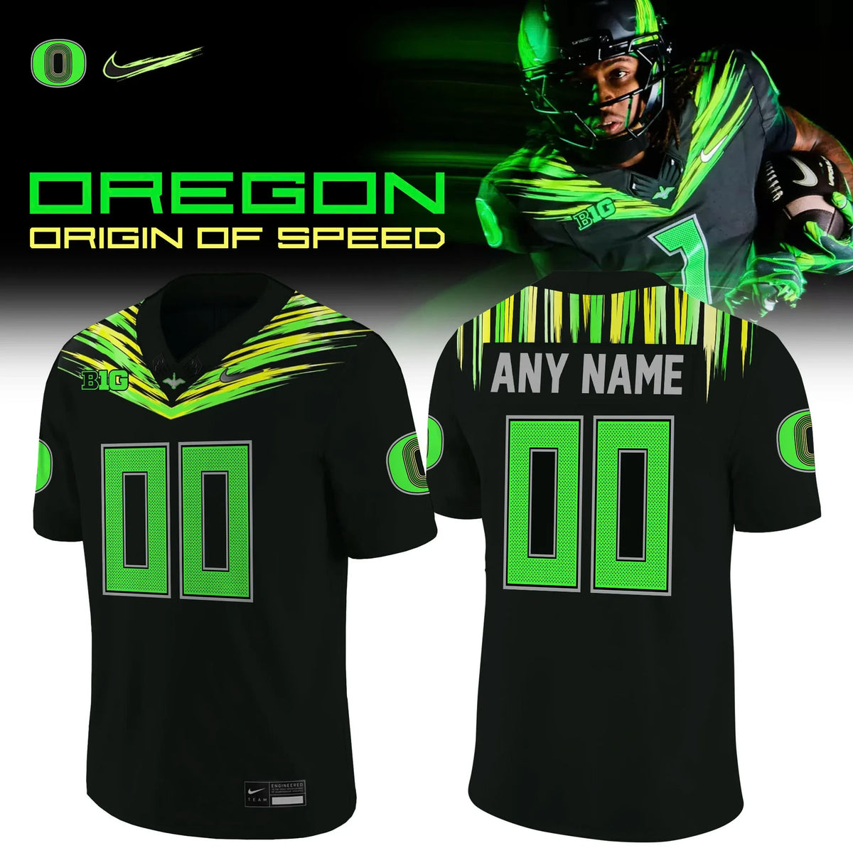 Personalized Oregon Ducks Merch Origin Of Speed Jersey Unique Gifts For Football Lovers - Foxy23shop