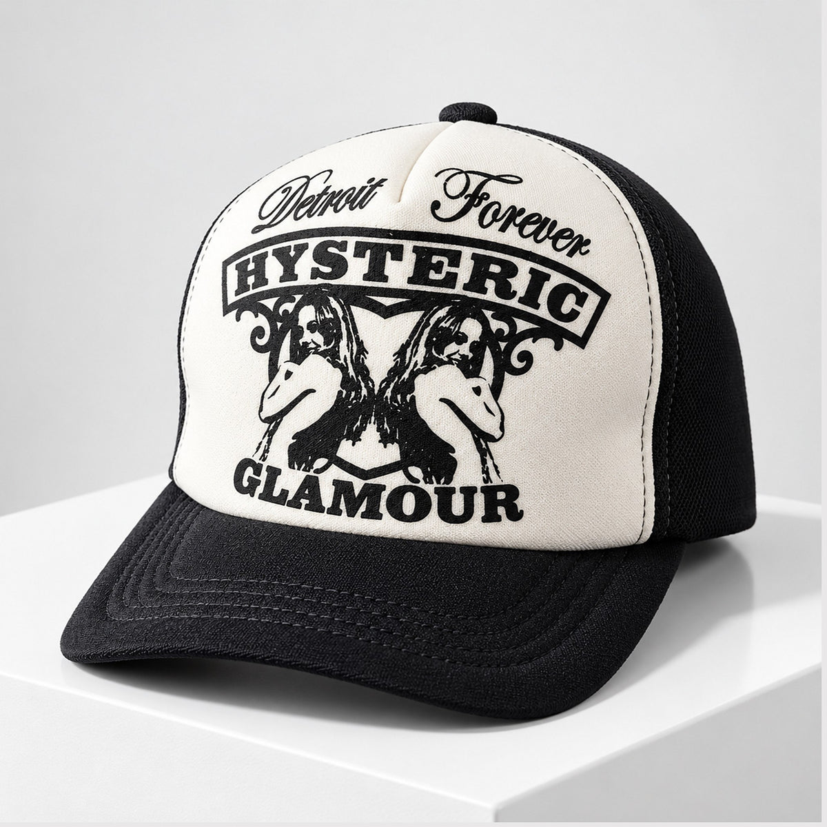 Timothee Chalamet Detroit Forever Hysteric Glamour Trucker Hat Presents For Timothee Chalamet Fans - Foxy23shop