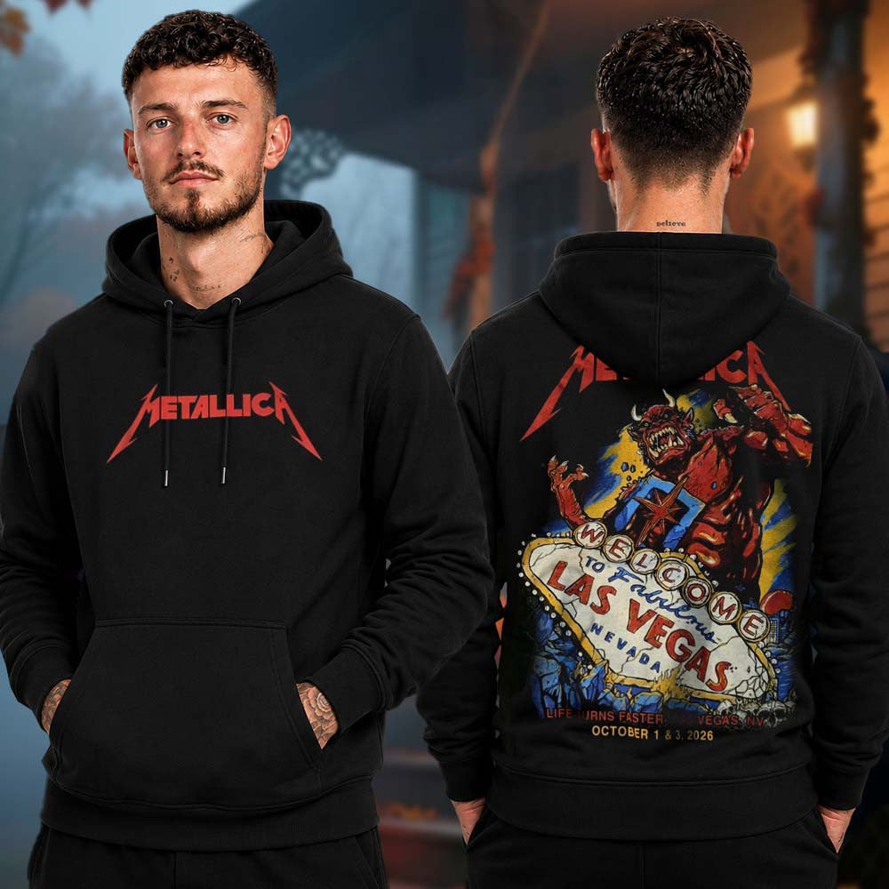 Metallica Las Vegas NV Sphere Hoodie Metallica Apparel Presents For Music Lovers - Foxy23shop