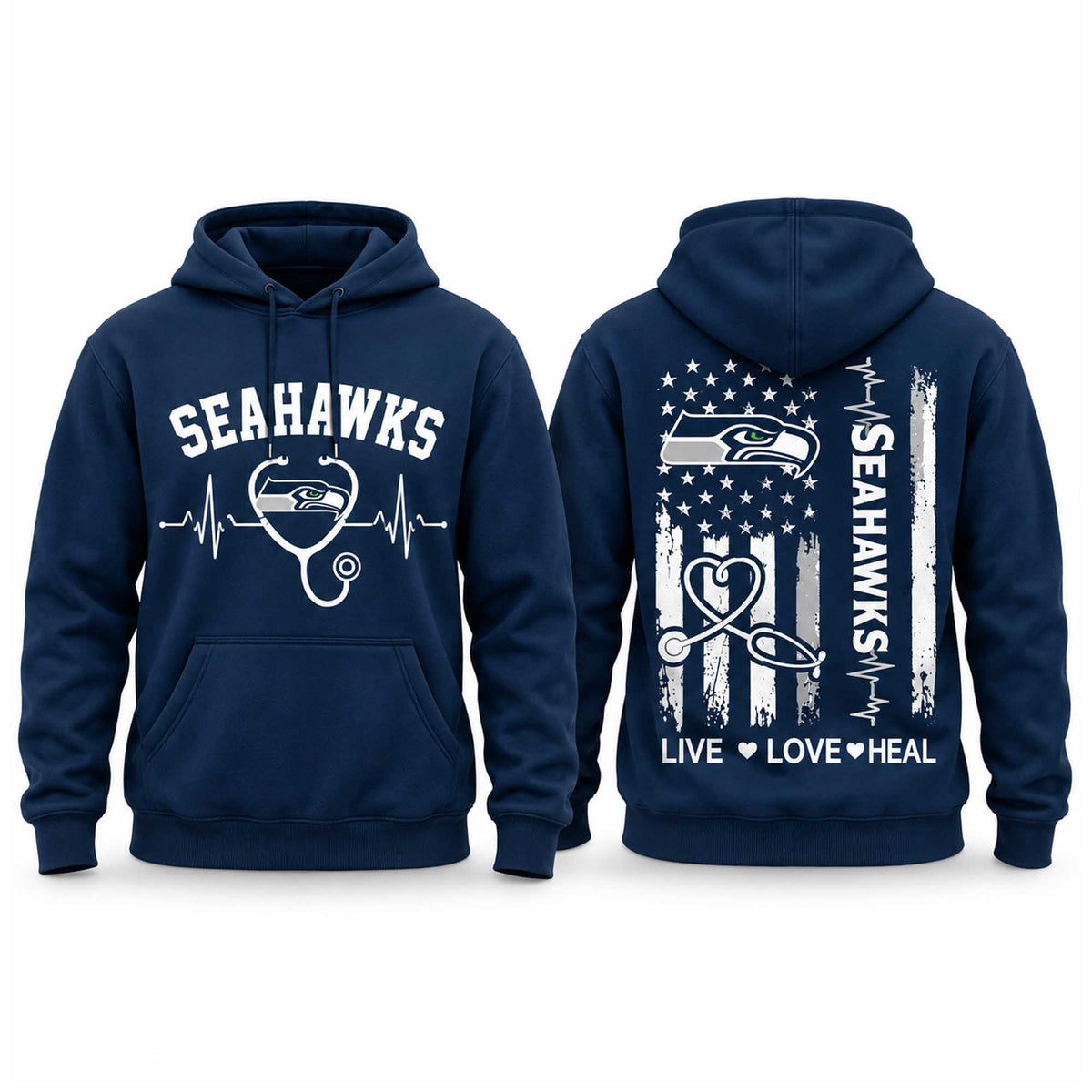 Seattle Seahawks Merch 2026 NFL Nurse Appreciation Day 2026 Hoodie Gifts For The 12s - Foxy23shop