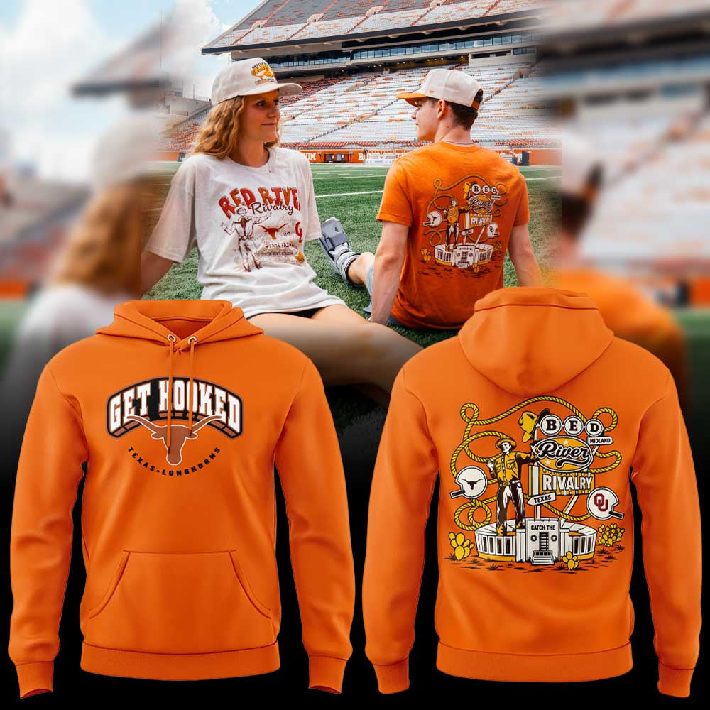 Texas Longhorns 2026 Red River Rivalry Hoodie Texas Longhorns Apparel Fan Gear - Foxy23shop