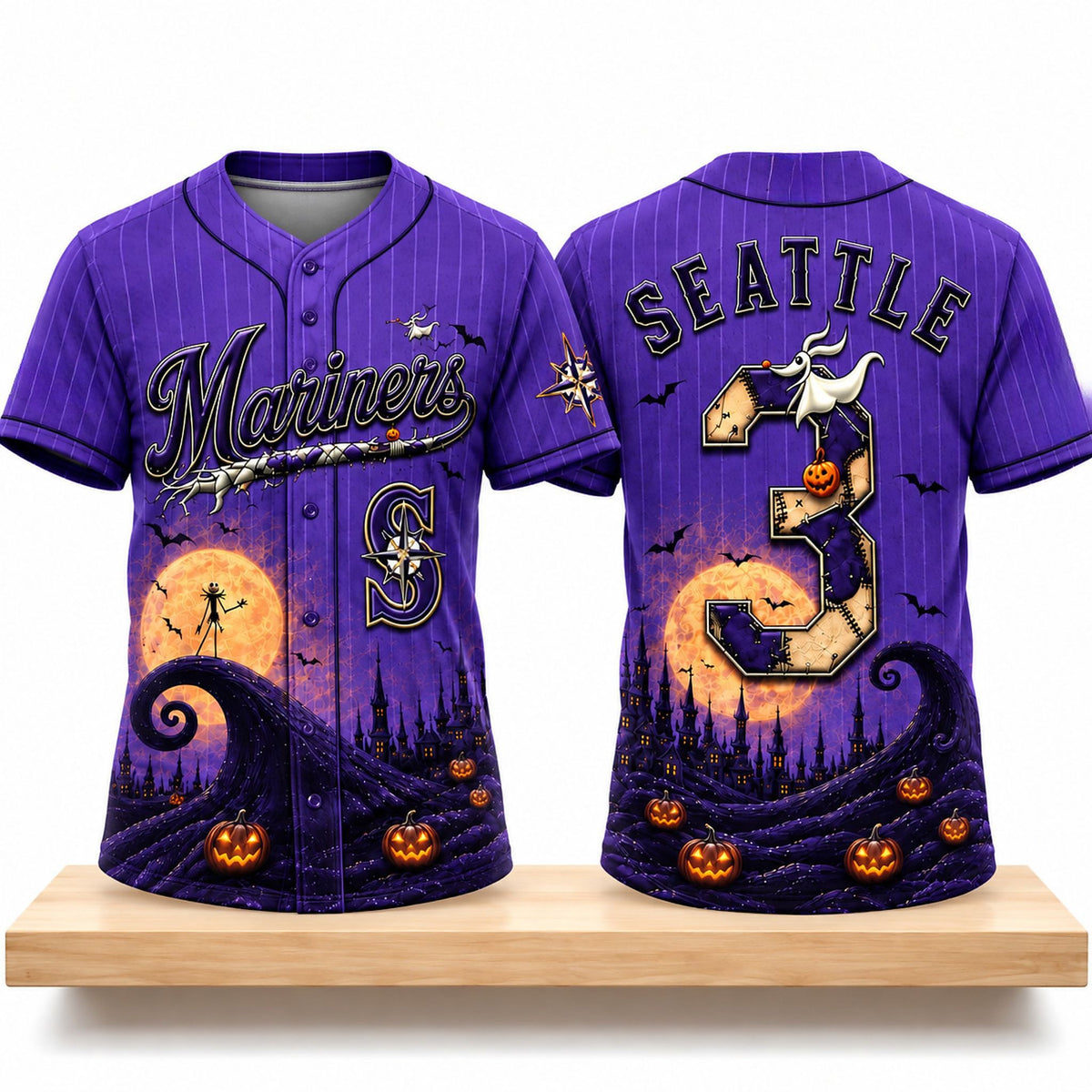 Seattle Mariners Haunted Moon Halloween 2026 Jersey Seattle Mariners Merch Gifts For Fans - Foxy23shop