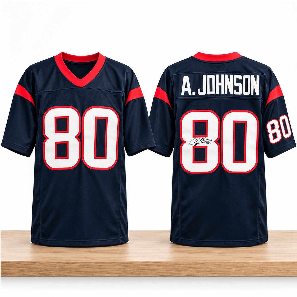 Houston Texans Andre Johnson Signature 2026 Jersey Andre Johnson Merch Fan Gear - Foxy23shop