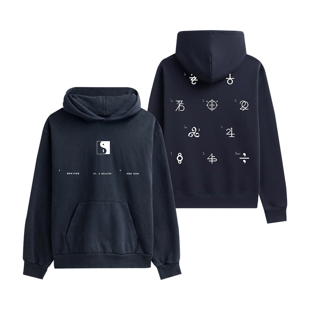 Bon Iver Merch Song Book Hoodie Bon Iver Hooded Sweatshirt Gifts For Rock Fans - Foxy23shop