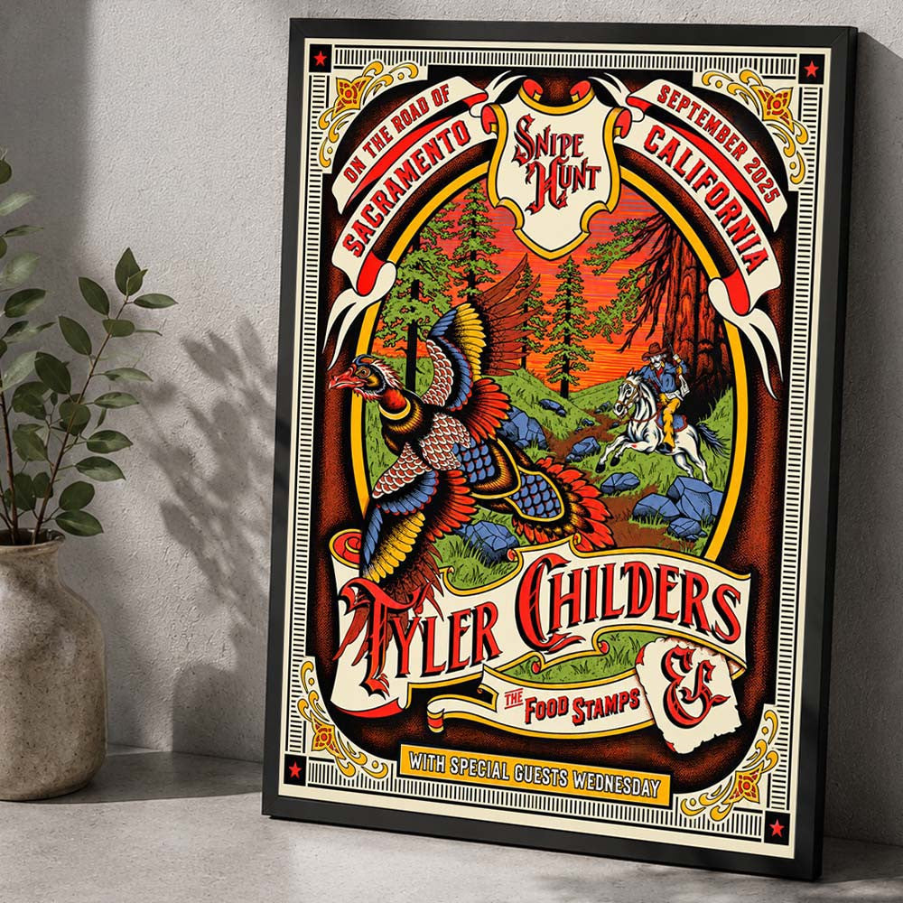Tyler Childers Sacramento CA Event Poster Tyler Childers Concert Poster Gifts For Music Lovers - Foxy23shop