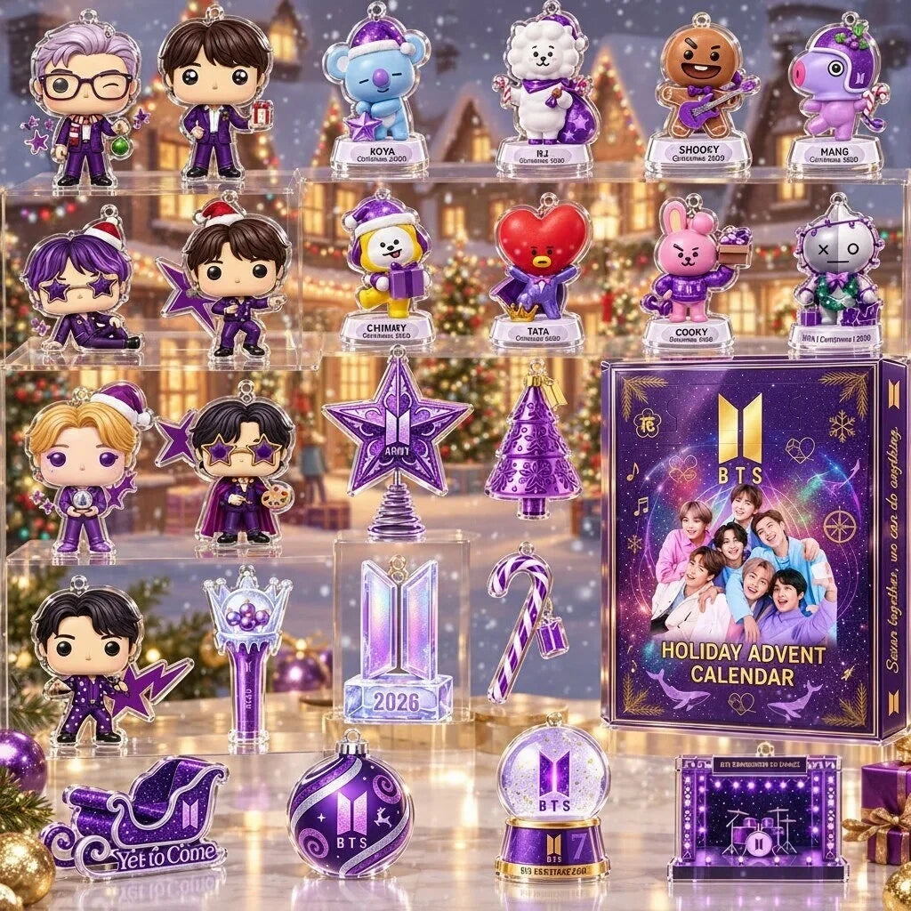 BTS Christmas 2026 Advent Calendar Christmas Eve Countdown Xmas Gifts For Army - Foxy23shop